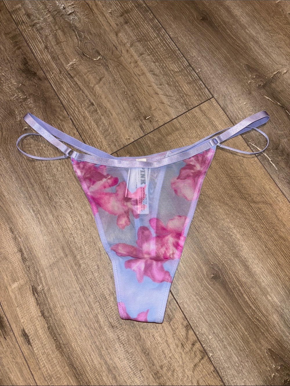 PINK Victoria’s Secret Double Strap Mesh Thong Panty